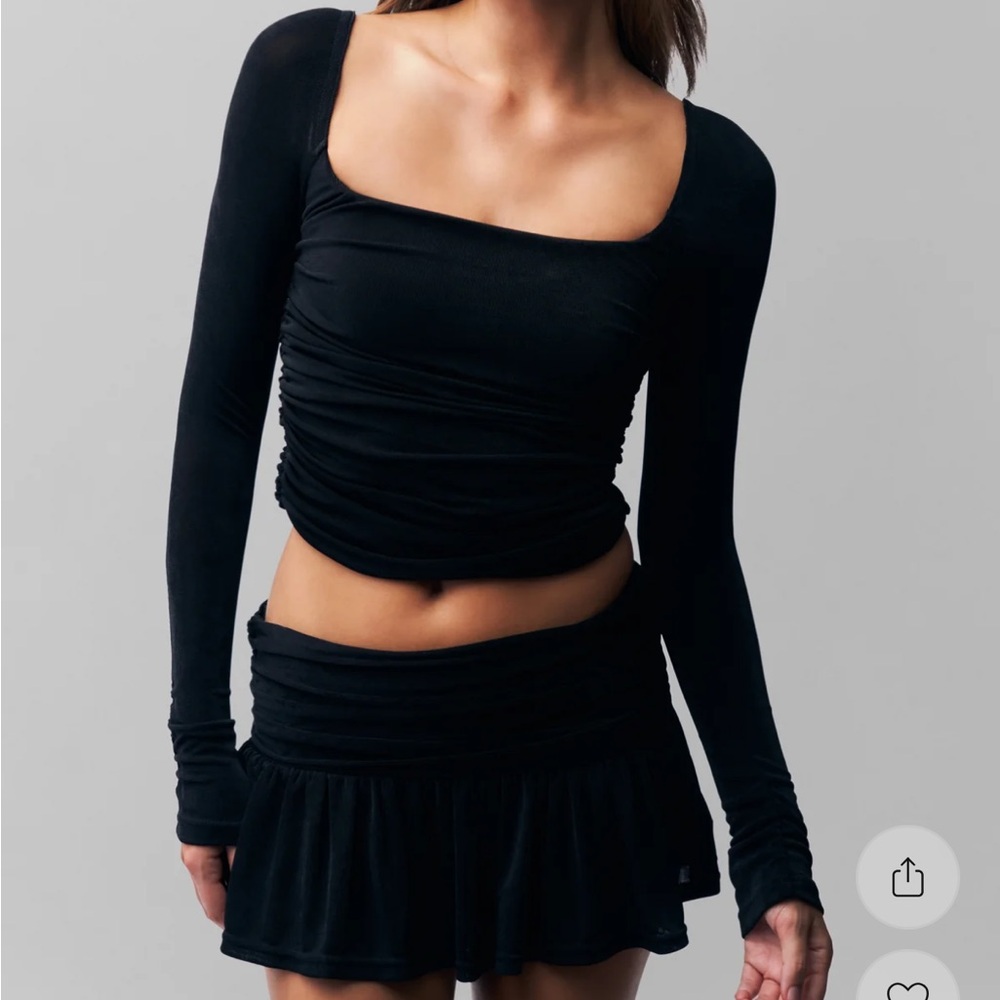 Guizio Asmara Mini Skirt - Black - Picture 5 of 12